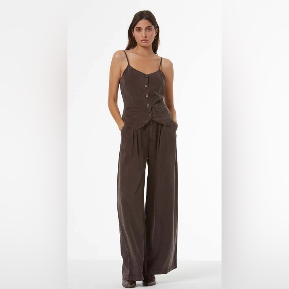 Young Fabulous & Broke Pleated Trouser // Olive Size Small